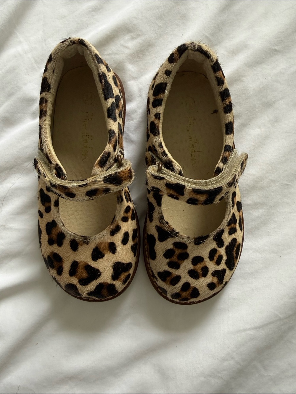 🐆 Mini Boden Leopard Print Mary Janes